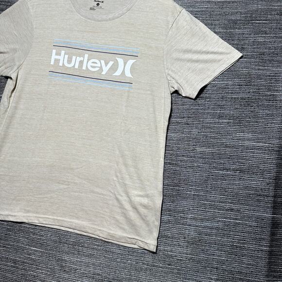 Hurley Shirt Men's M Brown Tan Short Sleeve - Picture 5 of 13